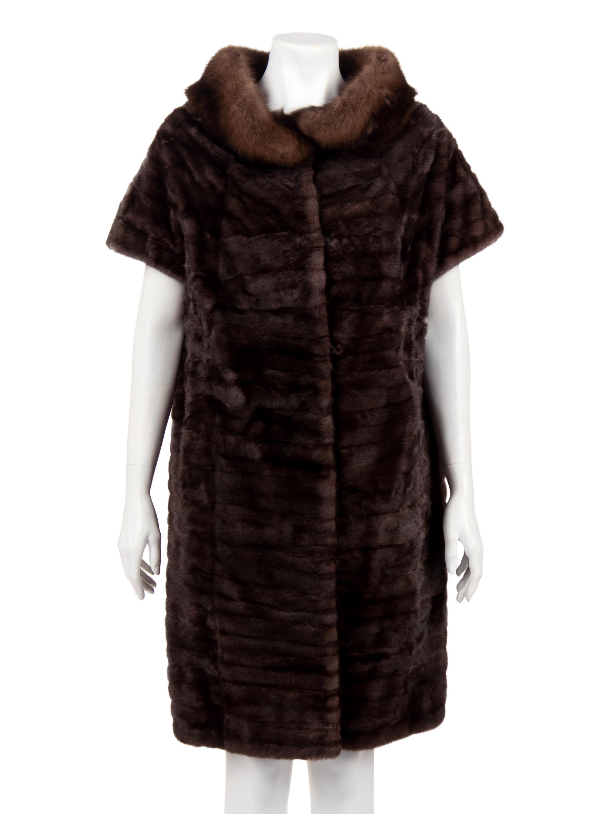 J. Mendel Ermine Jacket with Sable Collar