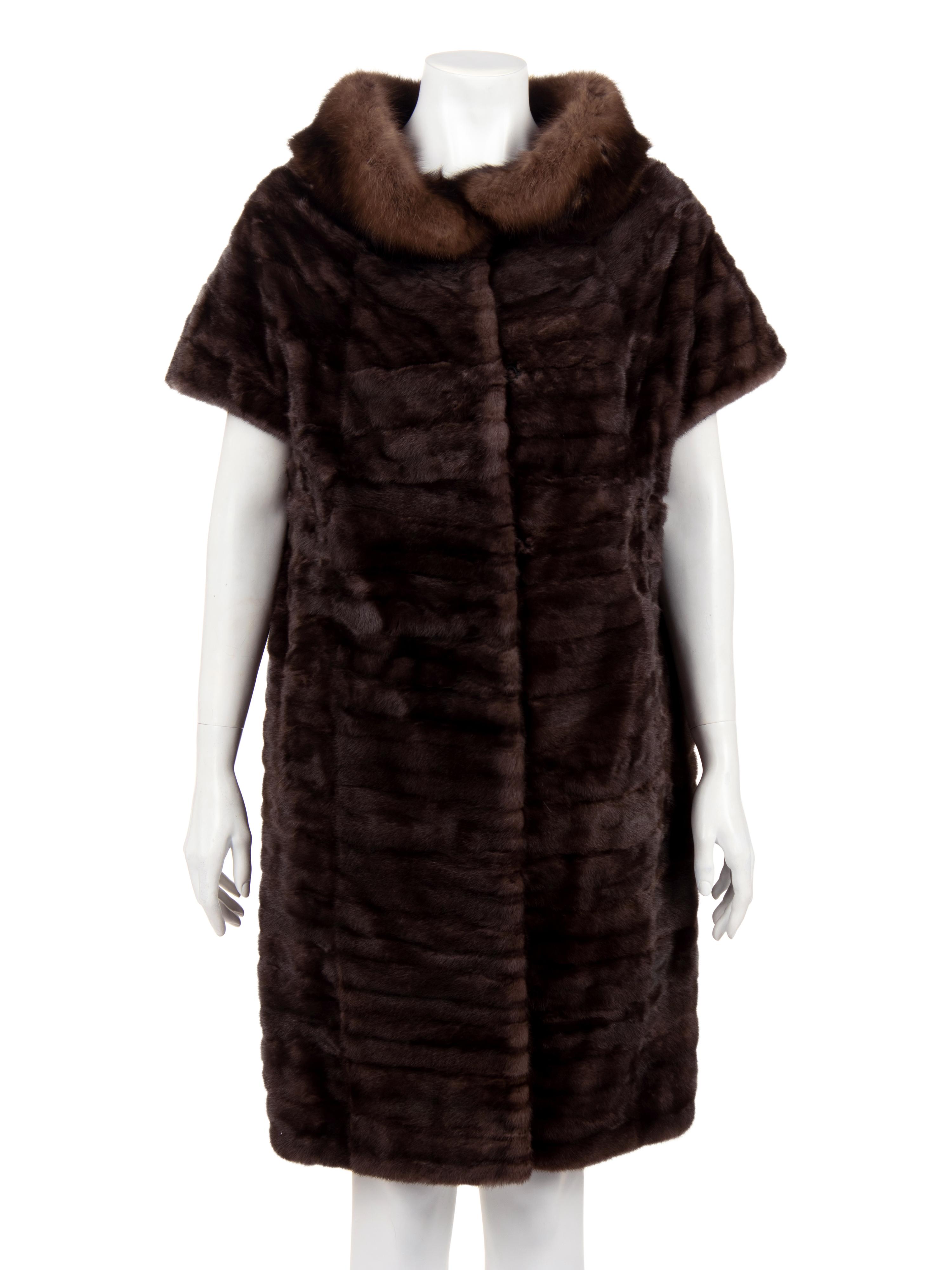 J. Mendel Ermine Jacket with Sable Collar