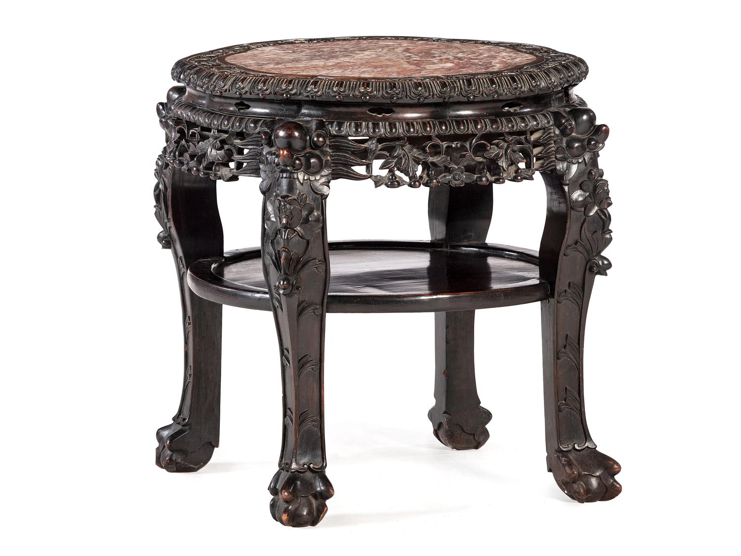 A Chinese Hardwood Side Table