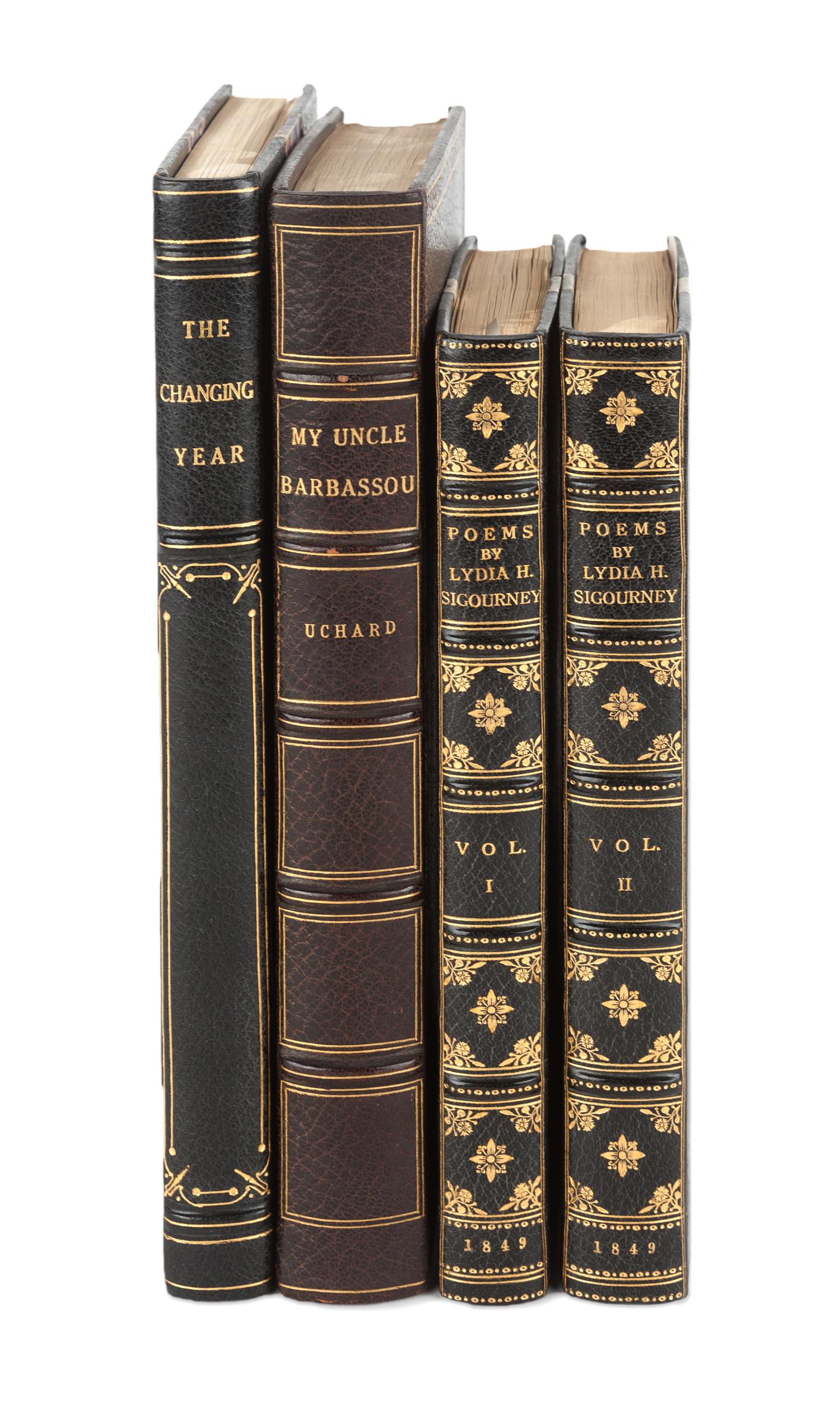 [FINE BINDINGS]. A group of 3 works, comprising: