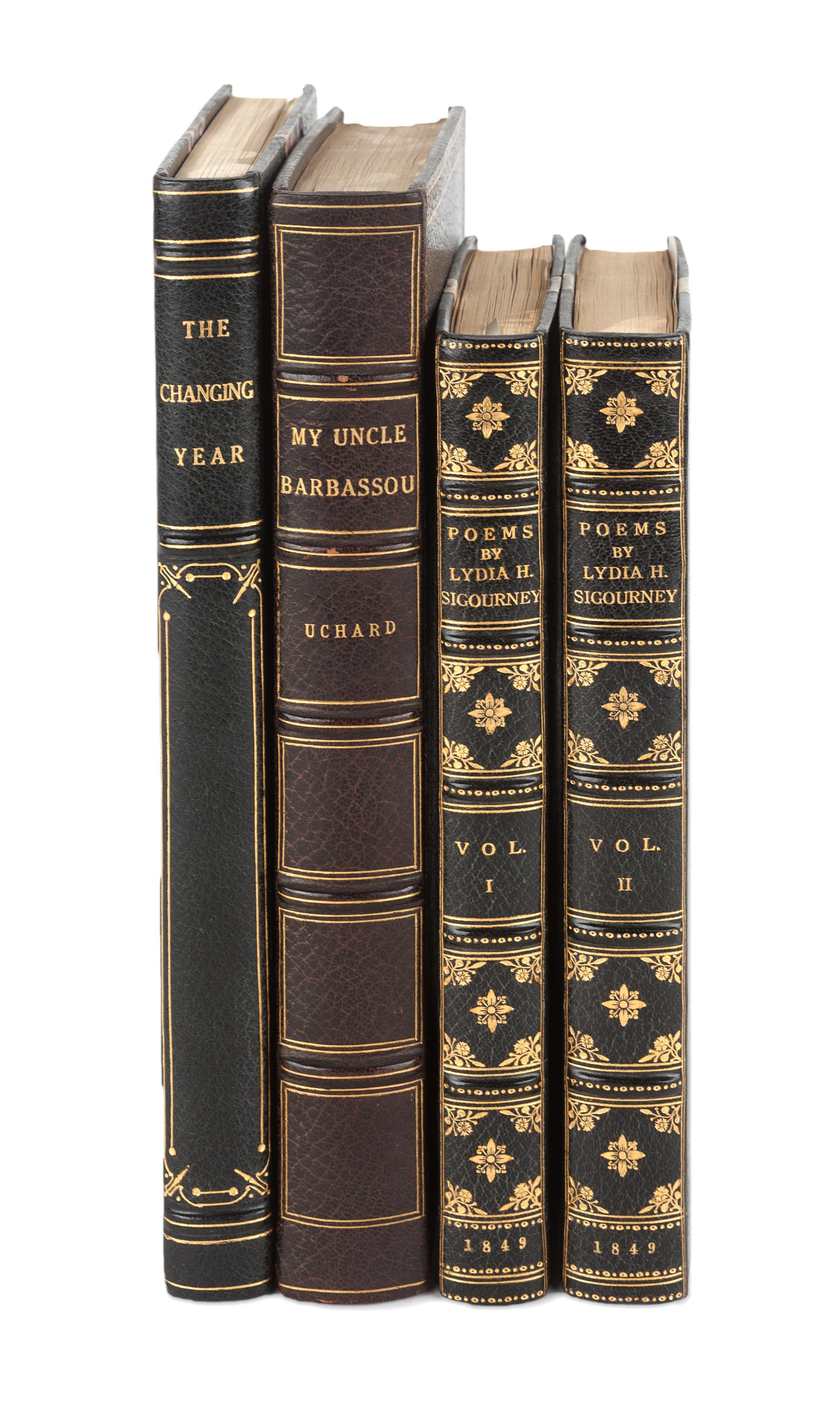 [FINE BINDINGS]. A group of 3 works, comprising: