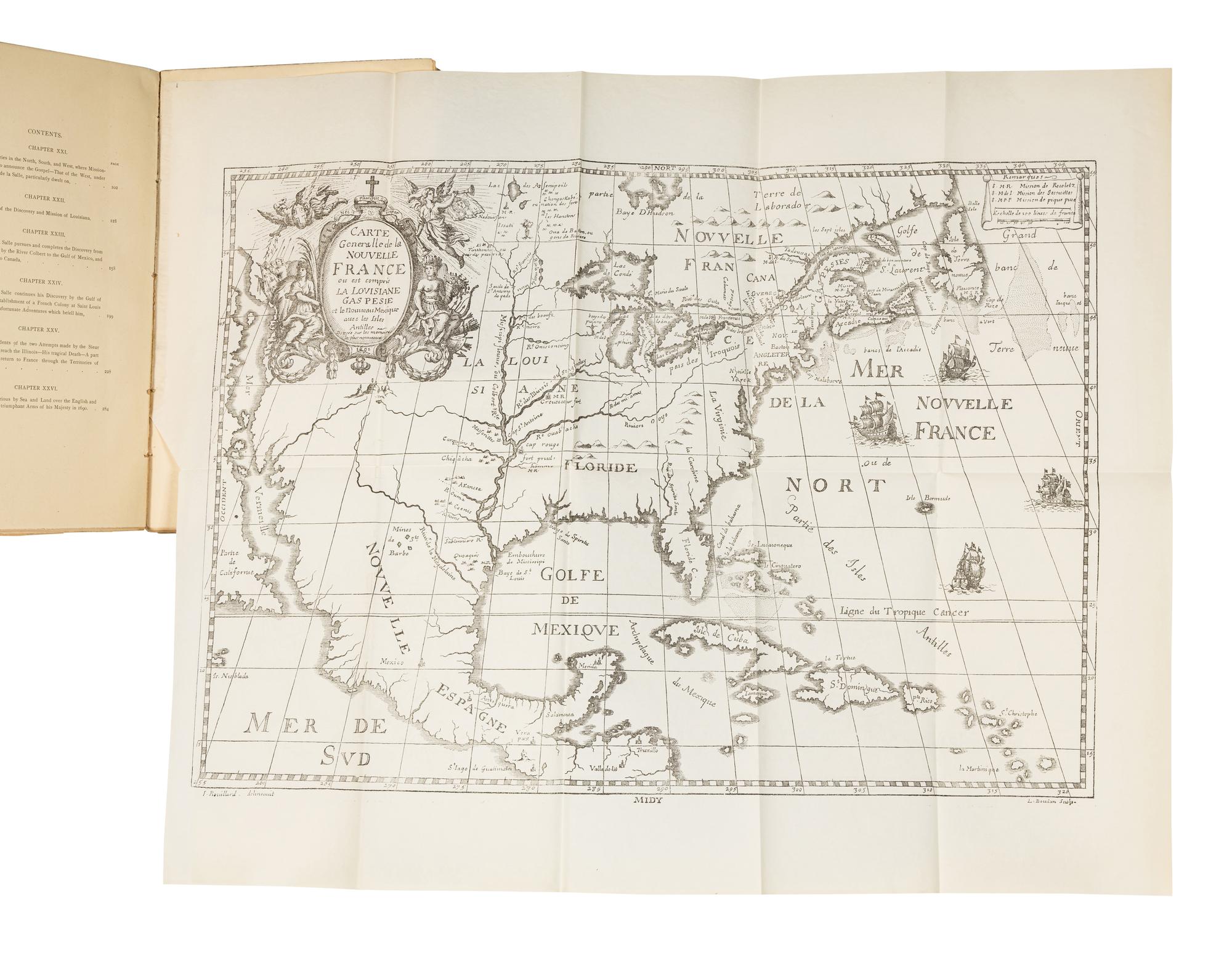 LE CLERQ, Christian, Father (fl. ca 1630-1695). First Establishment of the Faith in New France . John Gilmary Shea, translator. New York: John G. Shea, 1881.
