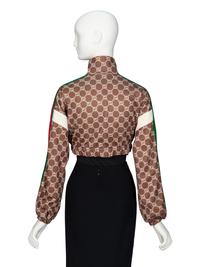 GUCCI, CROPPED MONOGRAM-PRINT JACKET