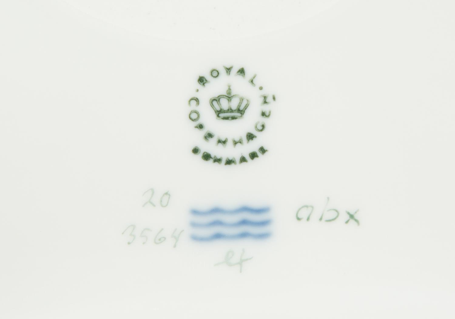 A Royal Copenhagen Flora Danica Porcelain Square Tray