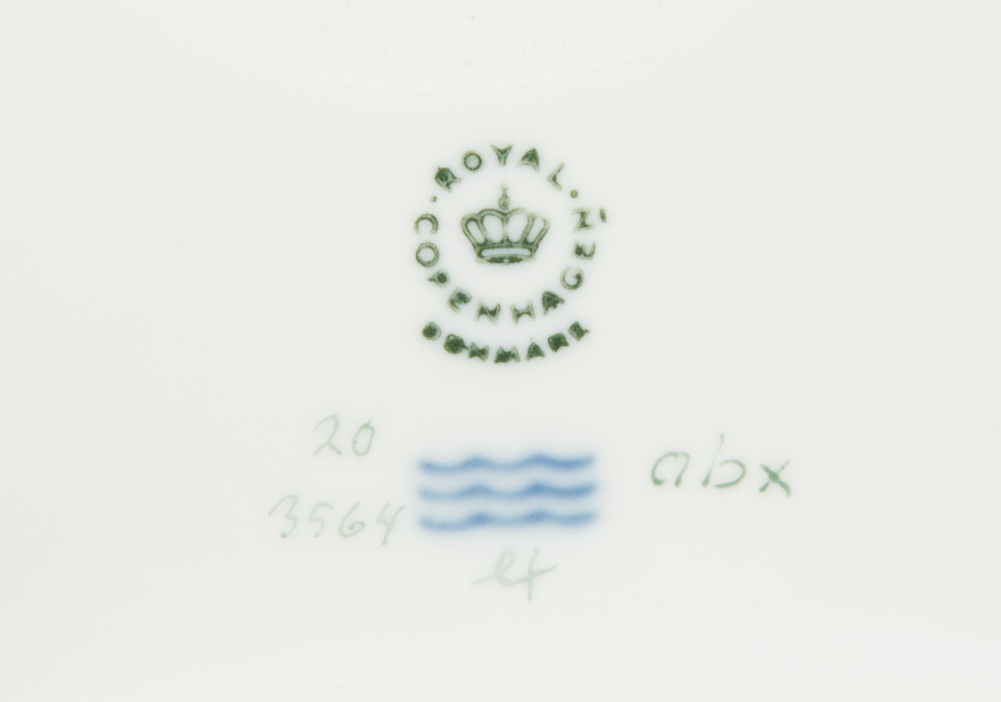 A Royal Copenhagen Flora Danica Porcelain Square Tray