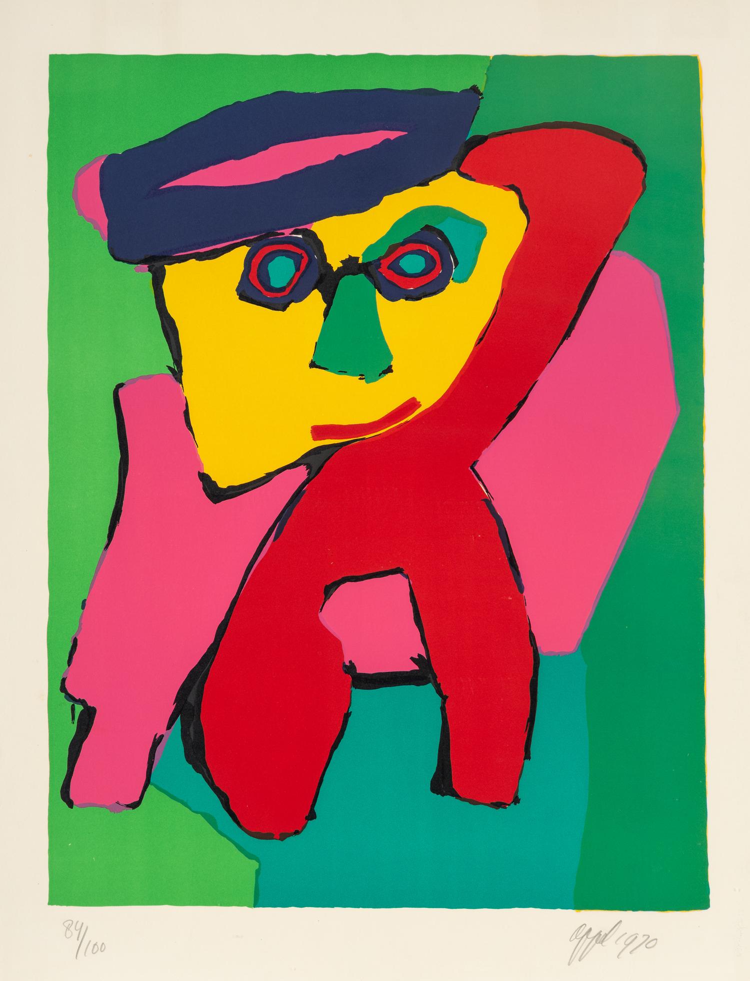 Karel Appel (American, 1921 - 2006) 1970 Lithograph signed…