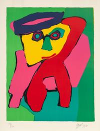 Karel Appel (American, 1921 - 2006) 1970 Lithograph signed…