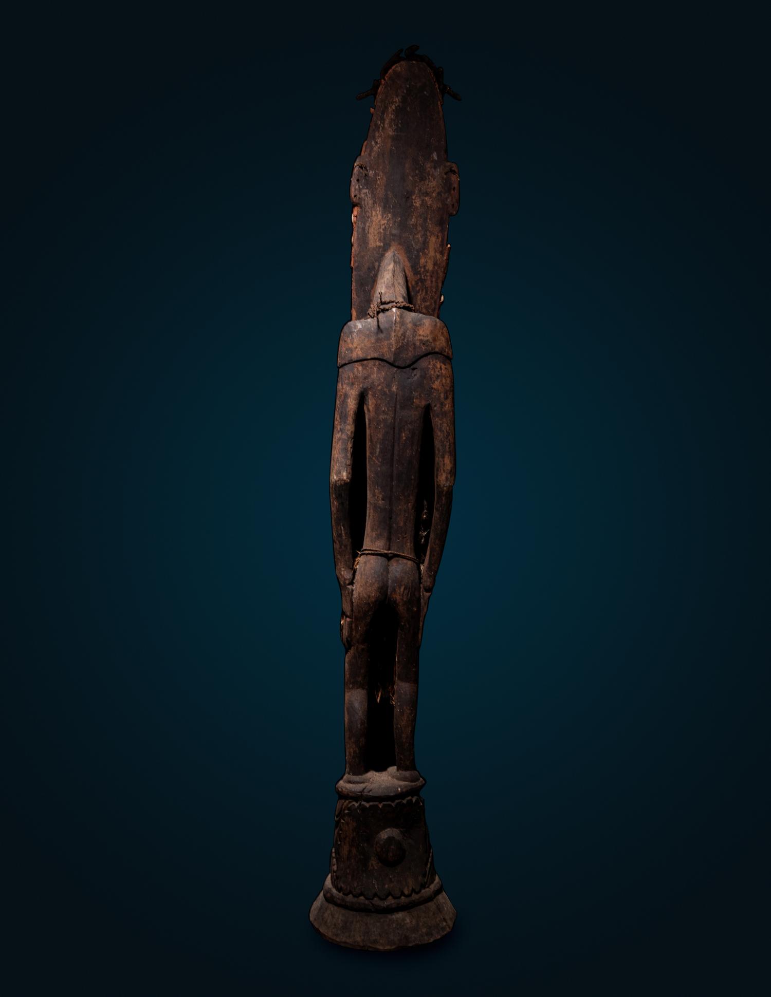 A Kanganamon Wood Standing Figure