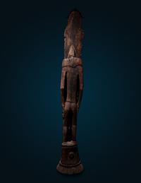 A Kanganamon Wood Standing Figure