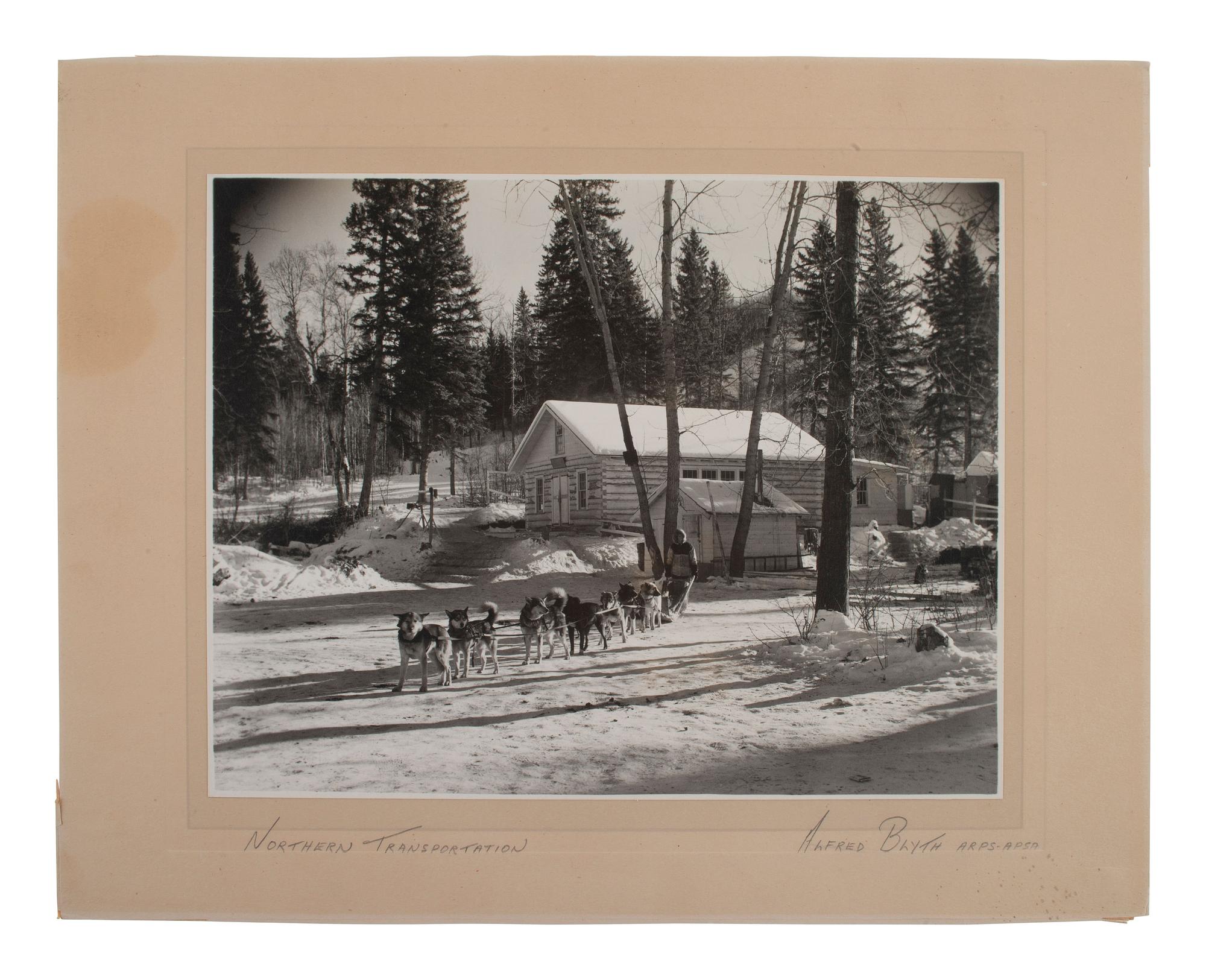 [NATIVE AMERICANS - WESTERN AMERICANA]. 10 photos of Alaska, incl. view of Indian Mission building.