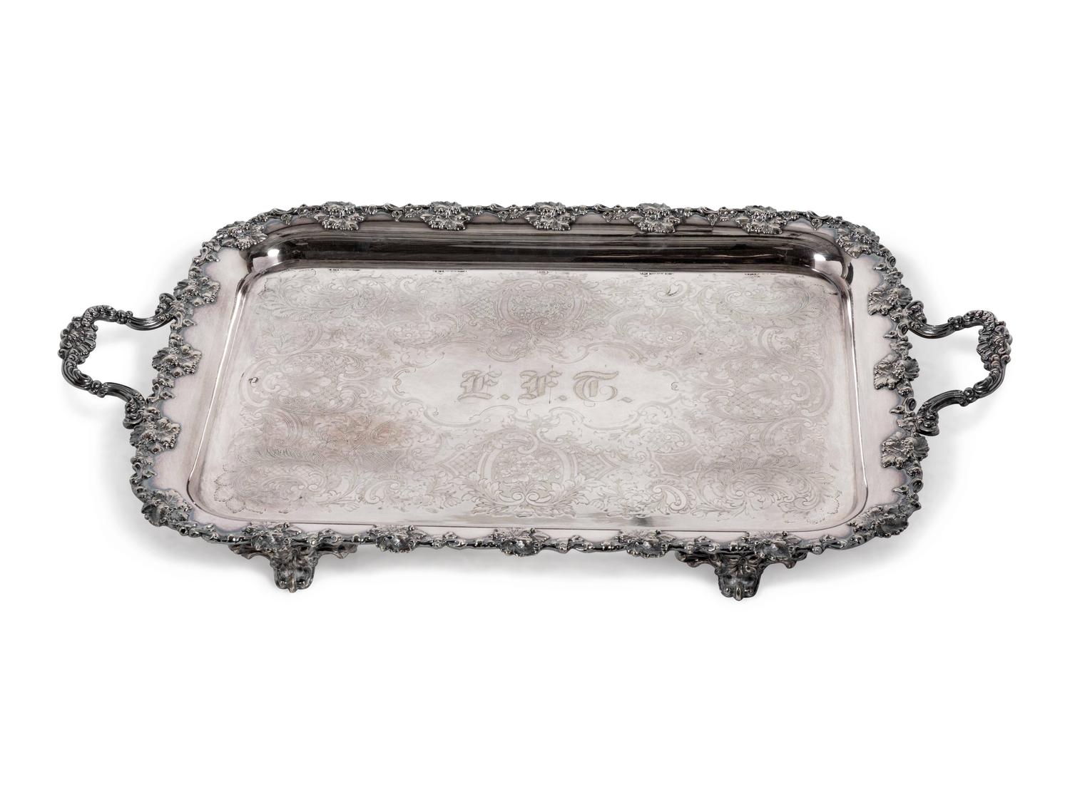 An English Silver-Plate Tray