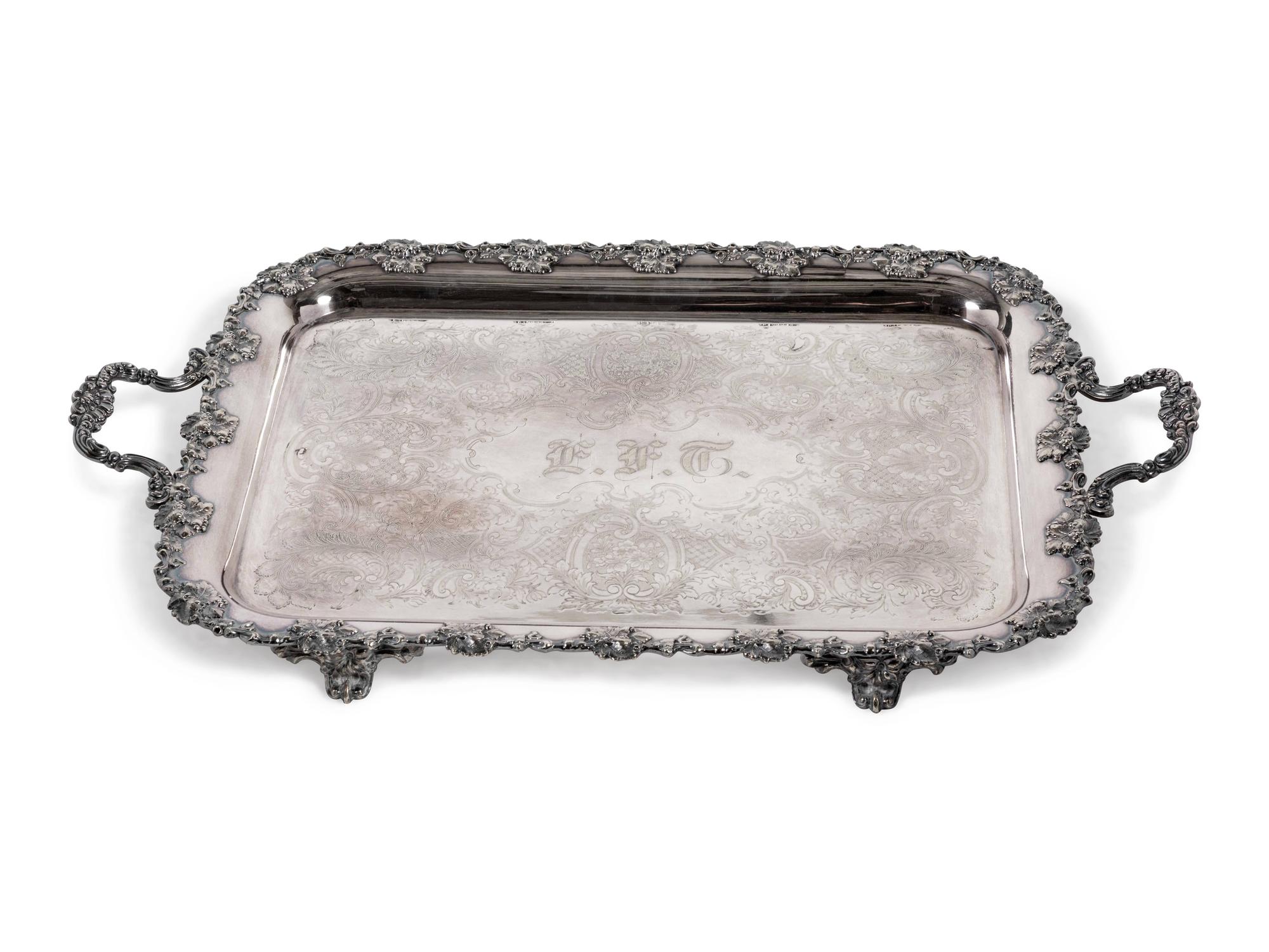 An English Silver-Plate Tray