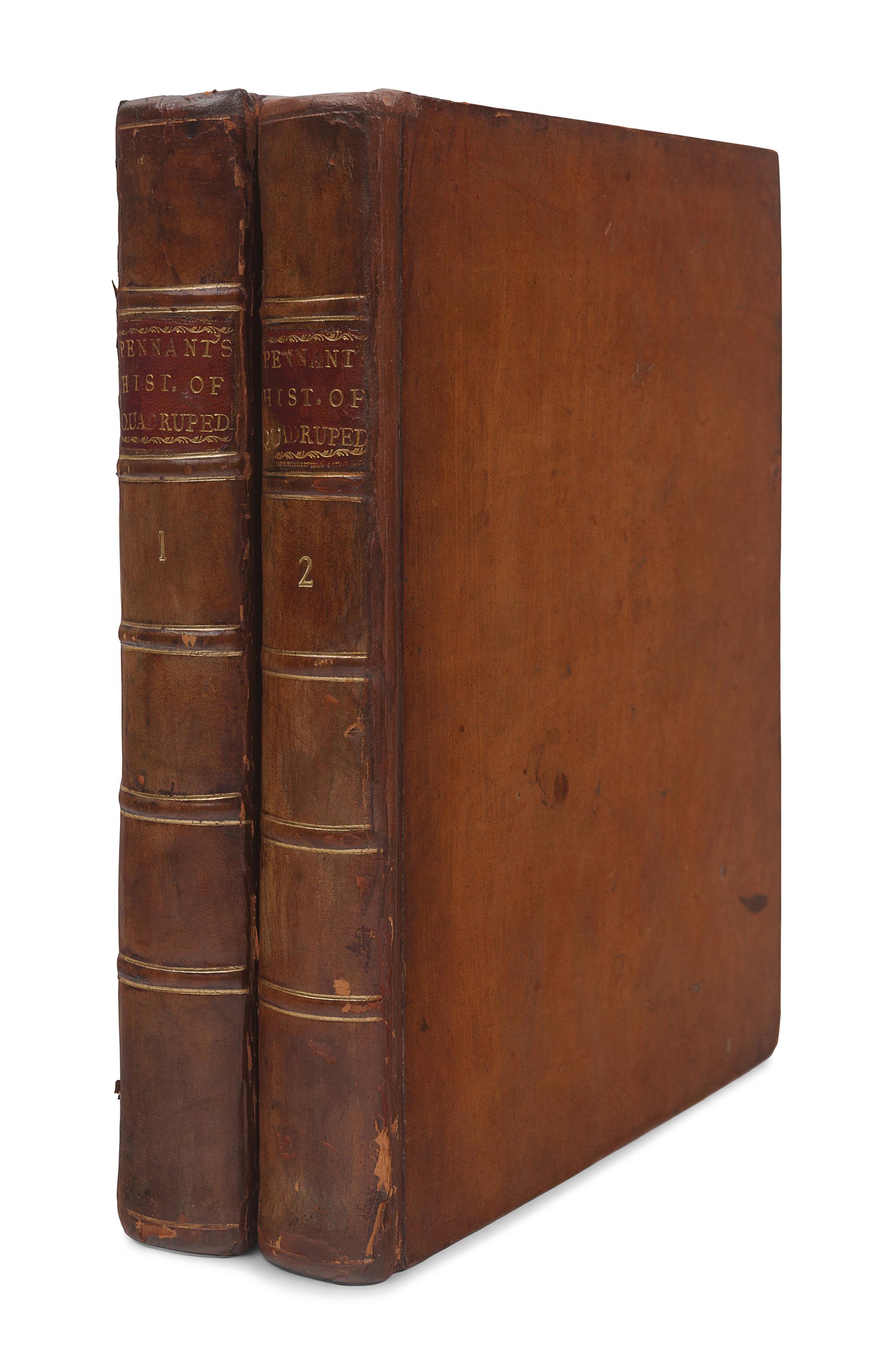 PENNANT, Thomas (1726-1798). History of Quadrupeds . London: B. White, 1781.