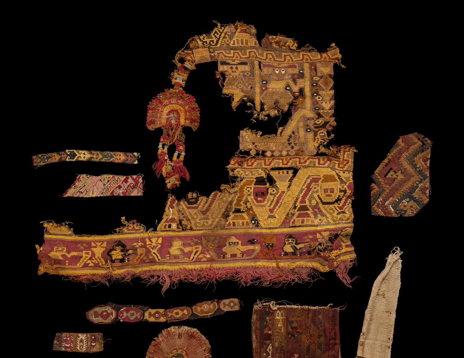 A Group of Peruvian Textile Fragments