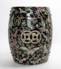 A Japanese Ceramic Garden Seat Height 18 1/2 inches. — SECOND HALF 20TH CENTURY