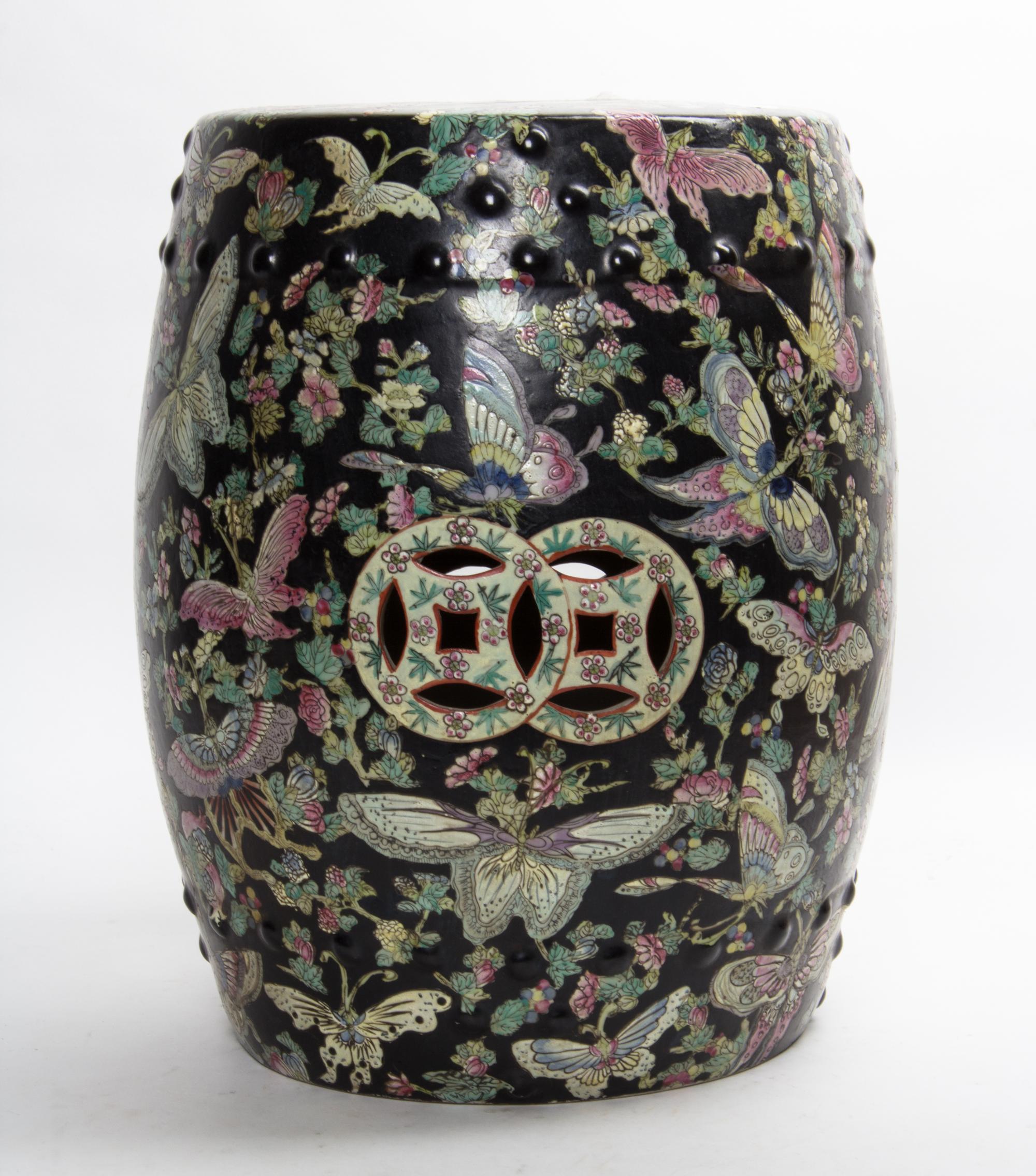 A Japanese Ceramic Garden Seat Height 18 1/2 inches. — SECOND HALF 20TH CENTURY