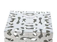 A Pair of Tri-Mark Reticulated Chrome-Plated Steel Cube Tables — MID-20TH CENTURY