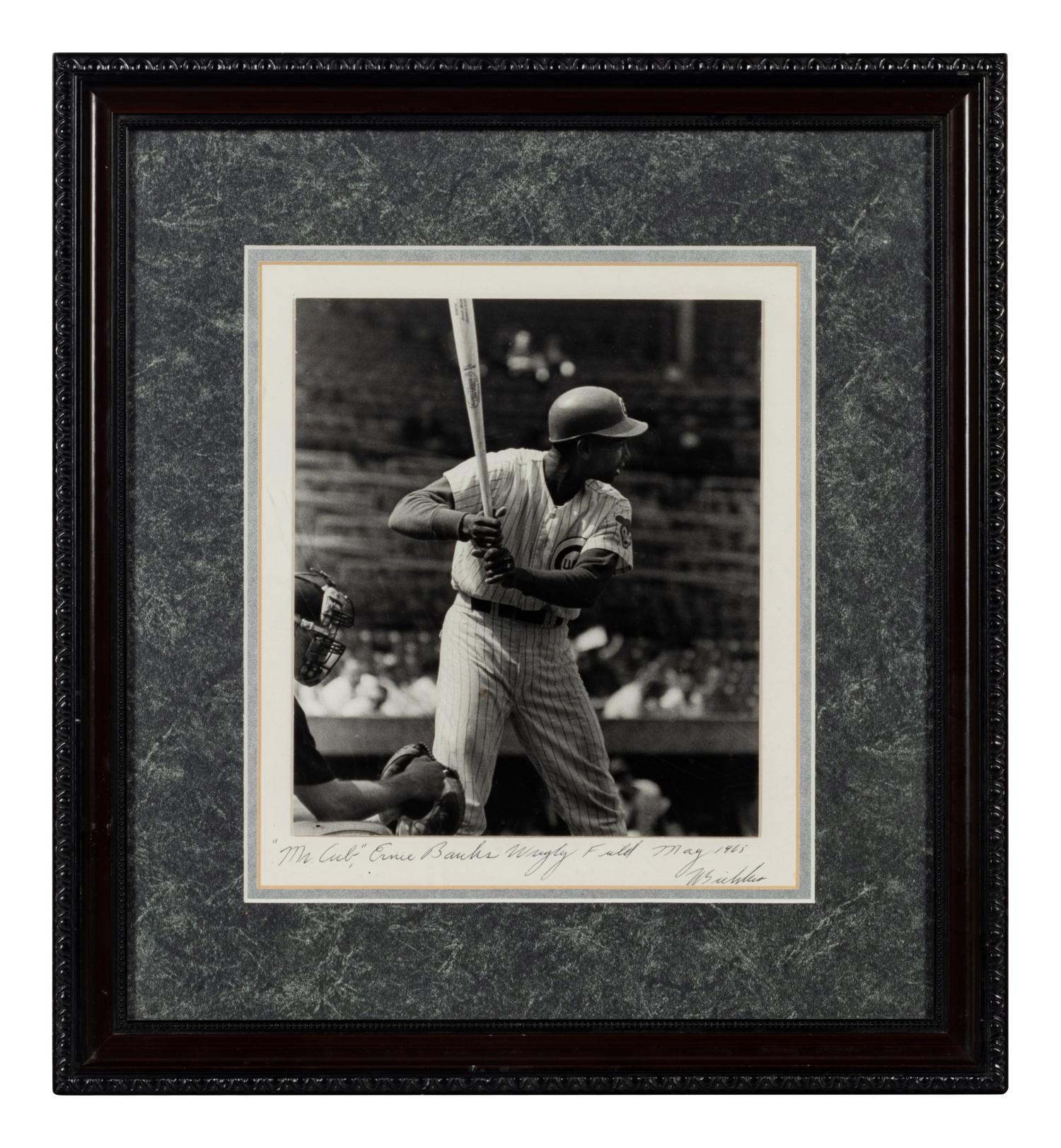 A Group of 14 Photographs of Various Chicago Baseball Players Formerly Displayed at Mike Ditka’s Restaurant
