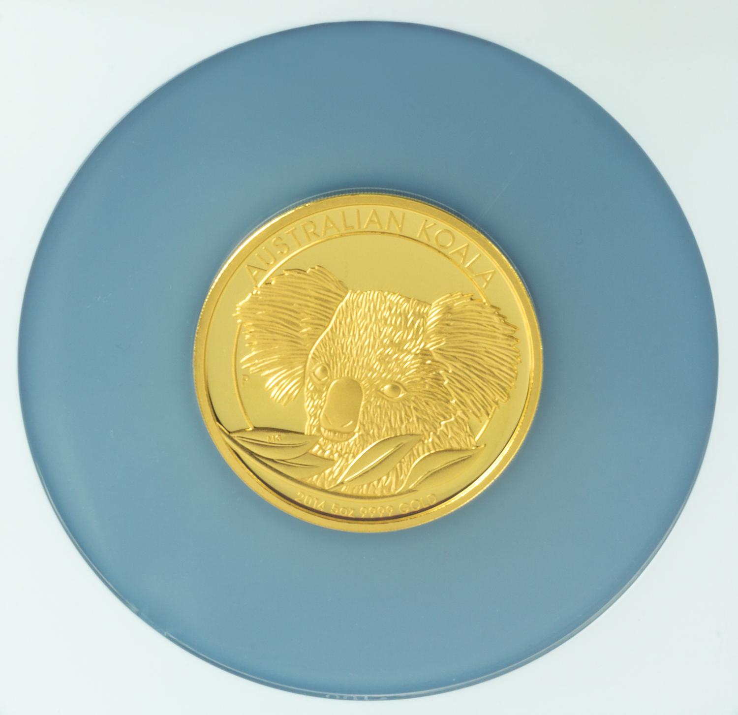 An Australia 2014-P Koala $500 5 oz. Gold Proof