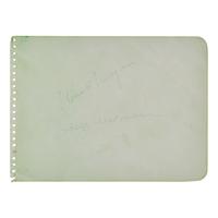 [Presidential] Reagan, Ronald, and Jane Wyman. Cut signatures