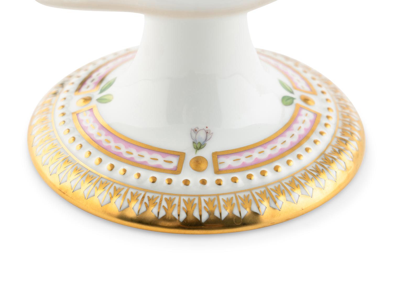 Two Royal Copenhagen Flora Danica Porcelain Table Articles