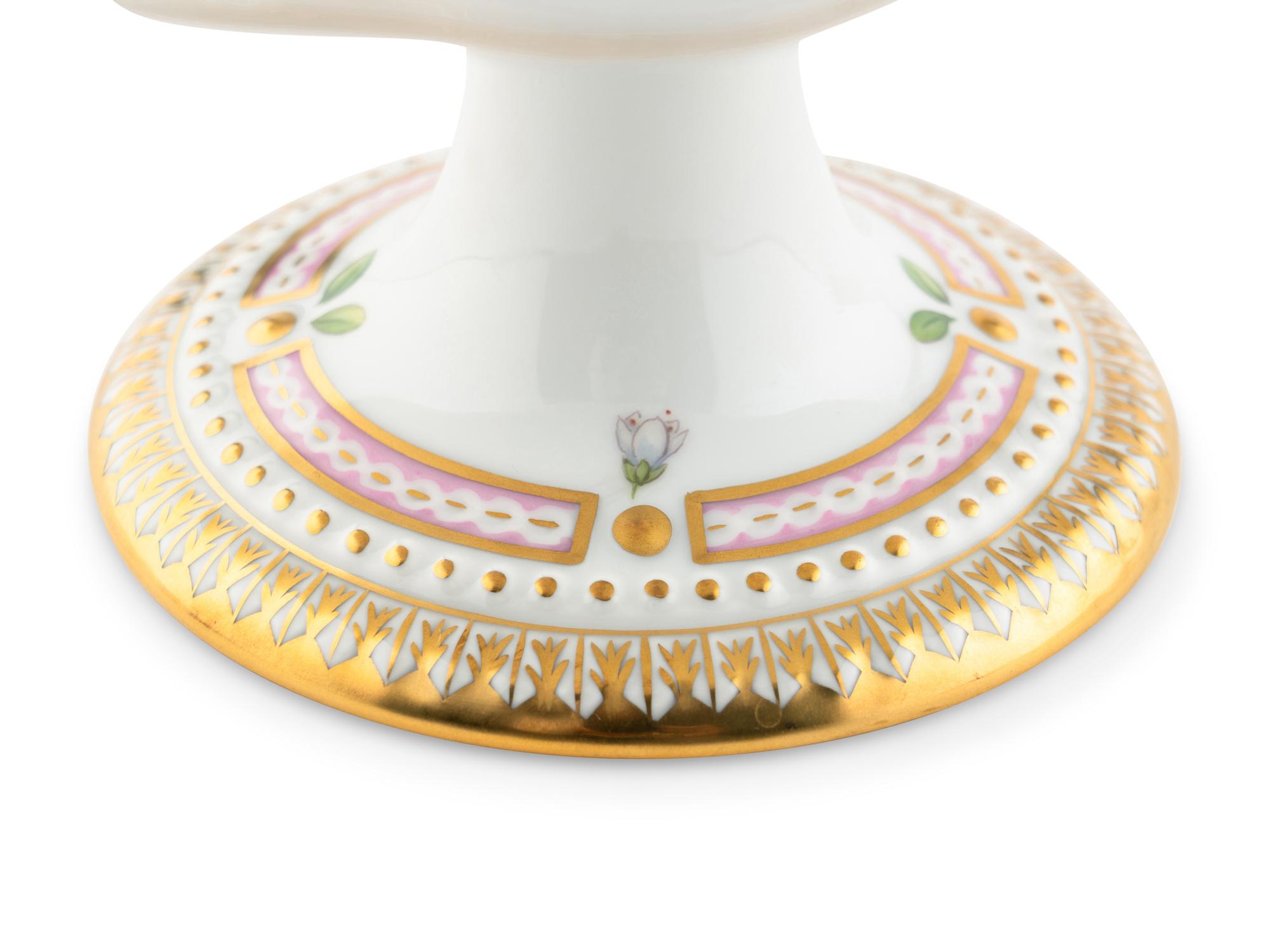 Two Royal Copenhagen Flora Danica Porcelain Table Articles