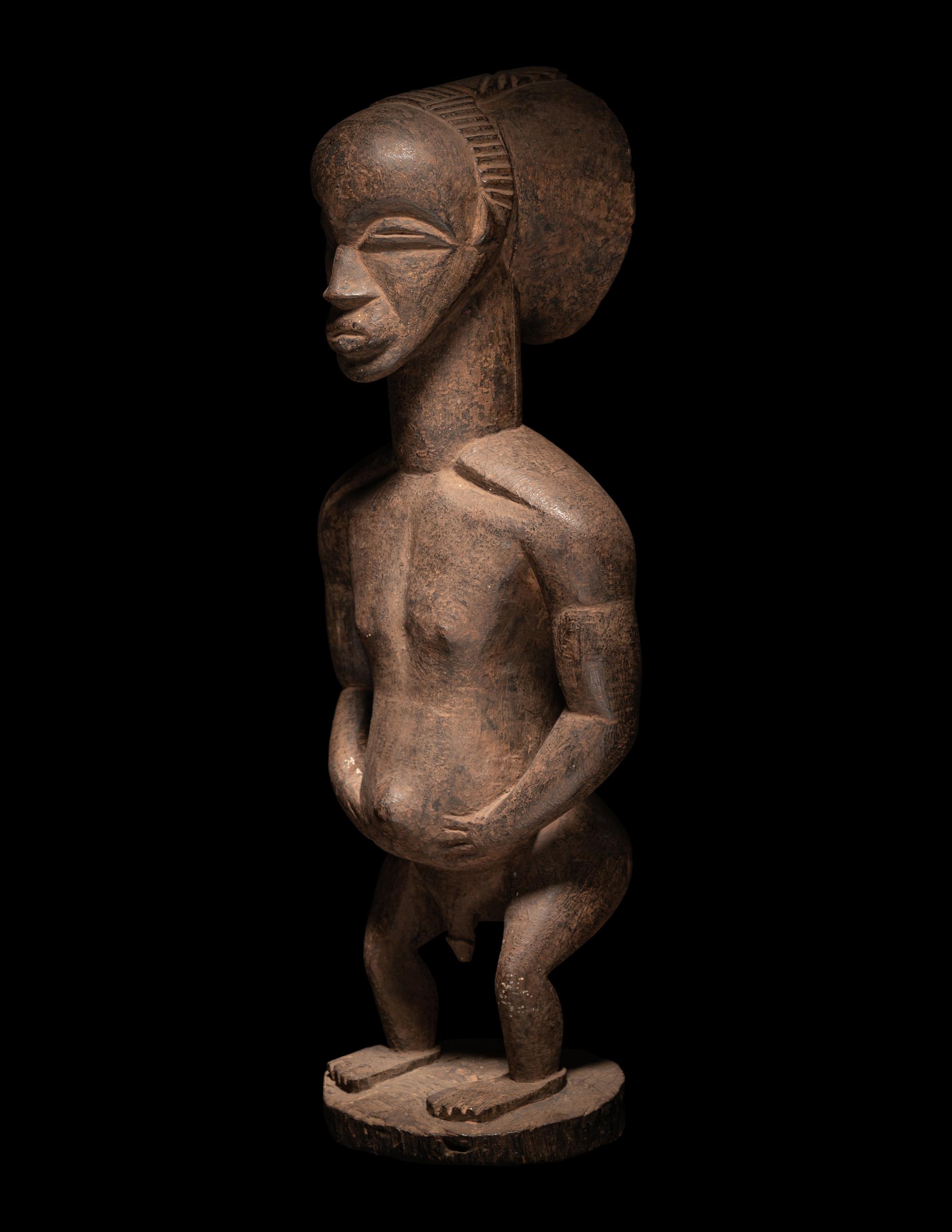 A Luba Wood Figure