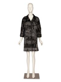 J. Mendel Grey Broadtail Coat, 2000s