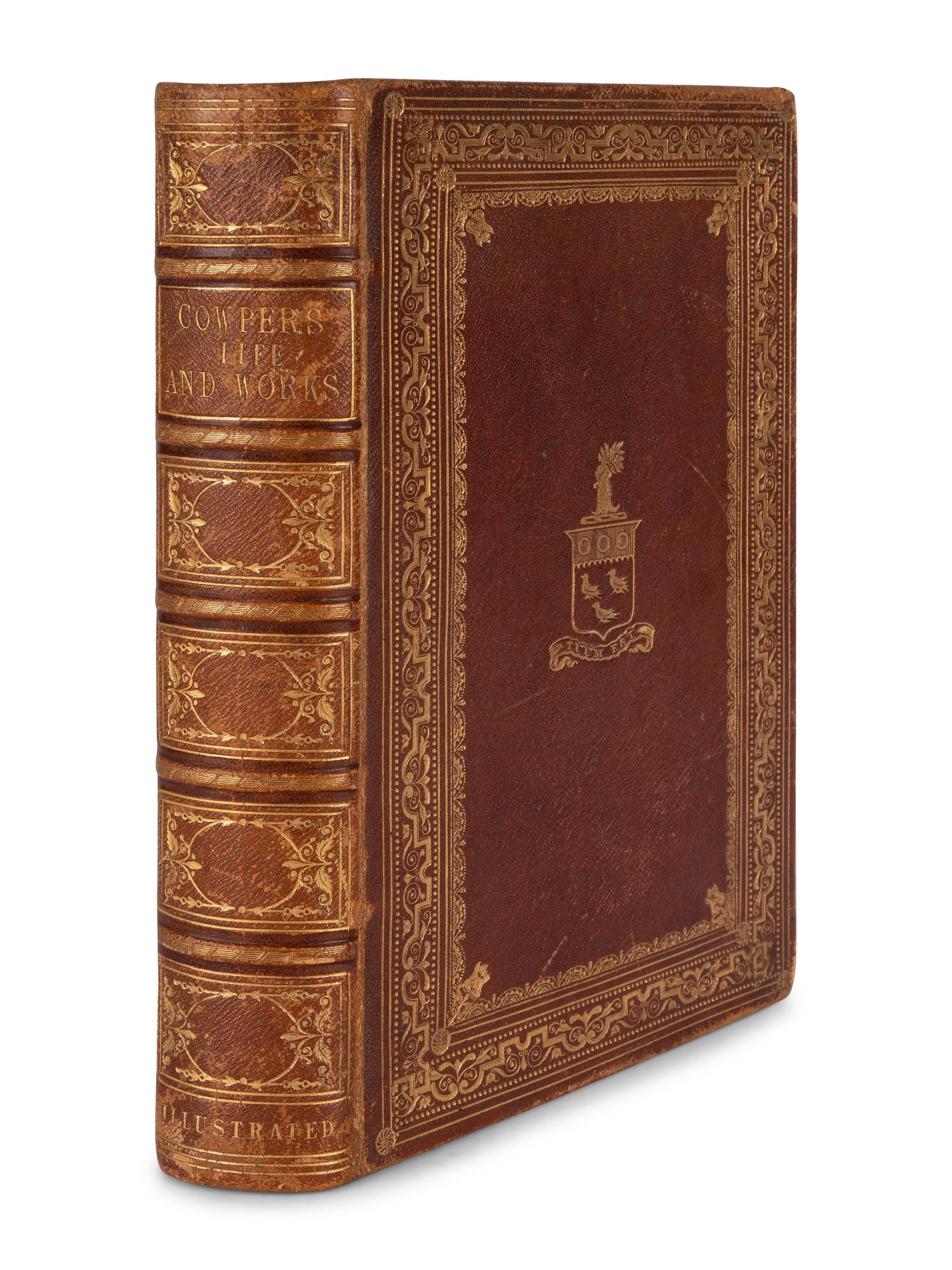 [BINDINGS -- FORE-EDGE PAINTINGS]. COWPER, William (1731-1800). Poetical Works. Edinburgh: Gall & Inglis, [n.d.].