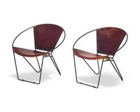 Pair of Hoop Chairs for Riley Wolff c. 1950