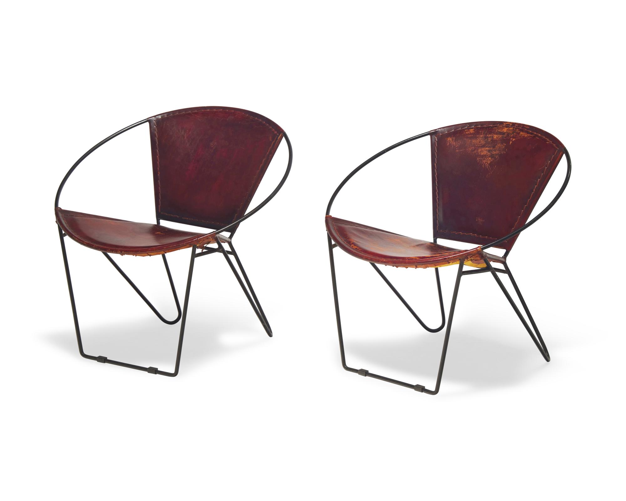 Pair of Hoop Chairs for Riley Wolff c. 1950