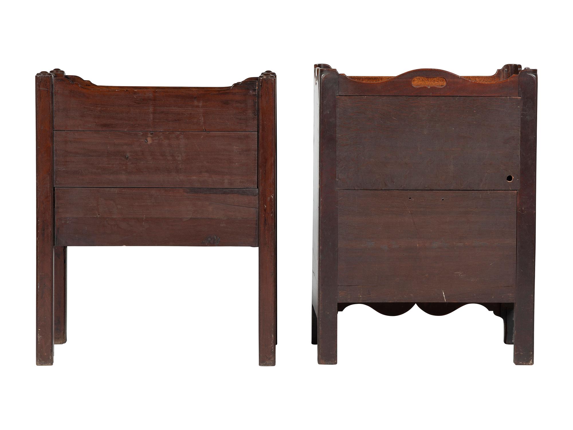 Two Georgian Mahogany Commodes
