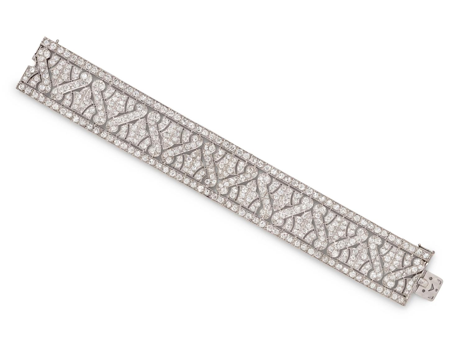 Art Deco, Platinum and Diamond Bracelet