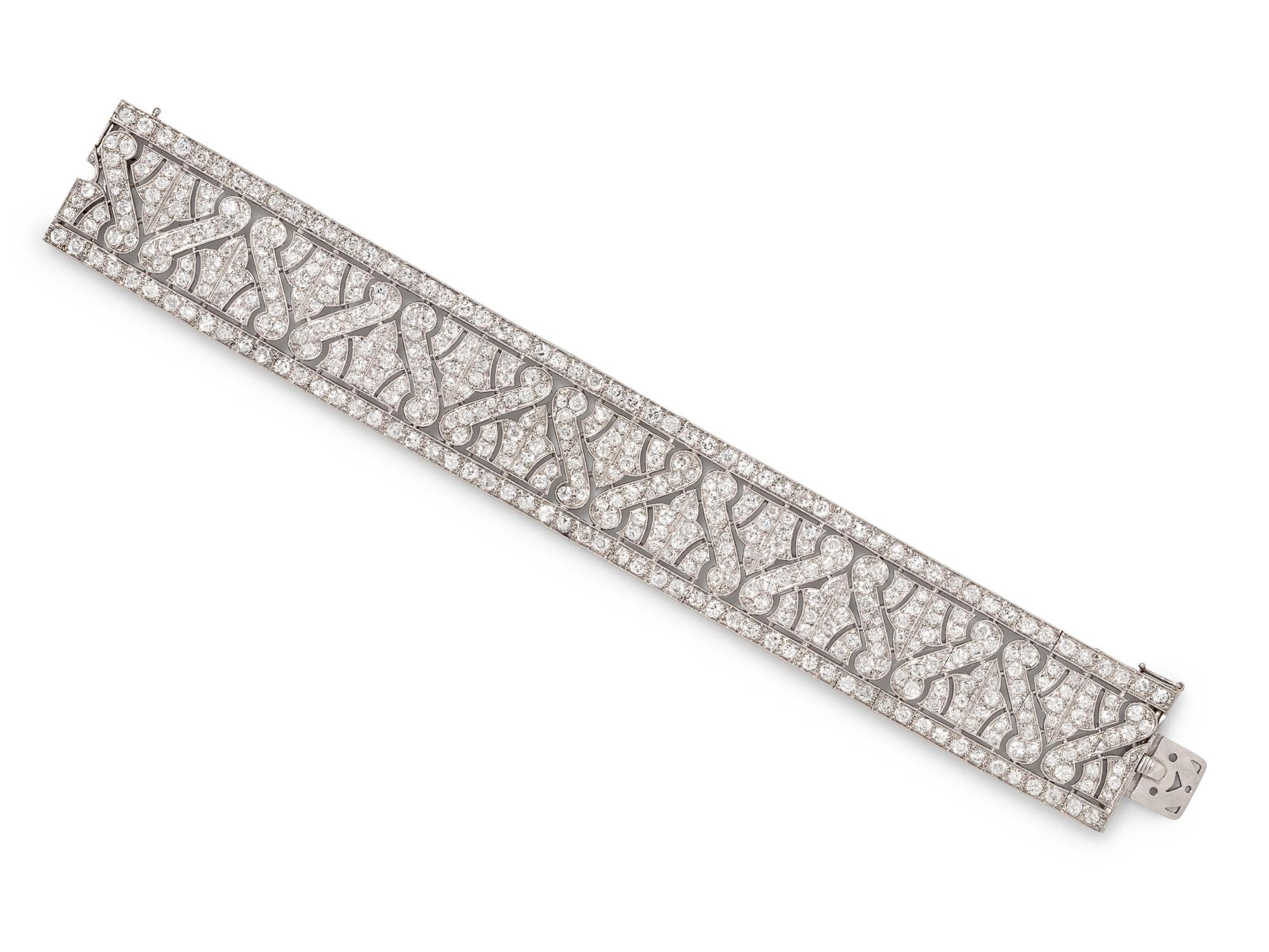 Art Deco, Platinum and Diamond Bracelet