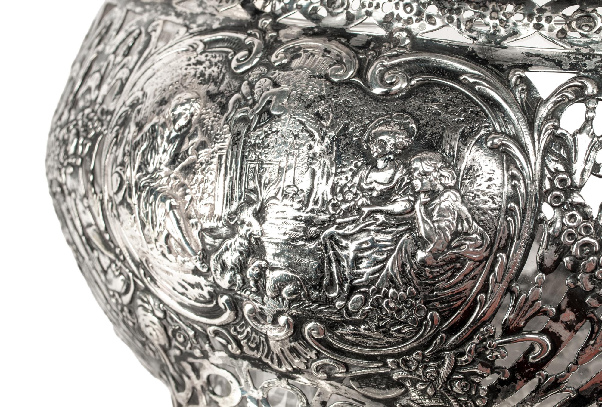 A German Silver Centerpiece Basket