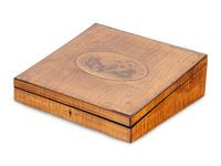 A Regency Satinwood and Inlaid Writing Slope