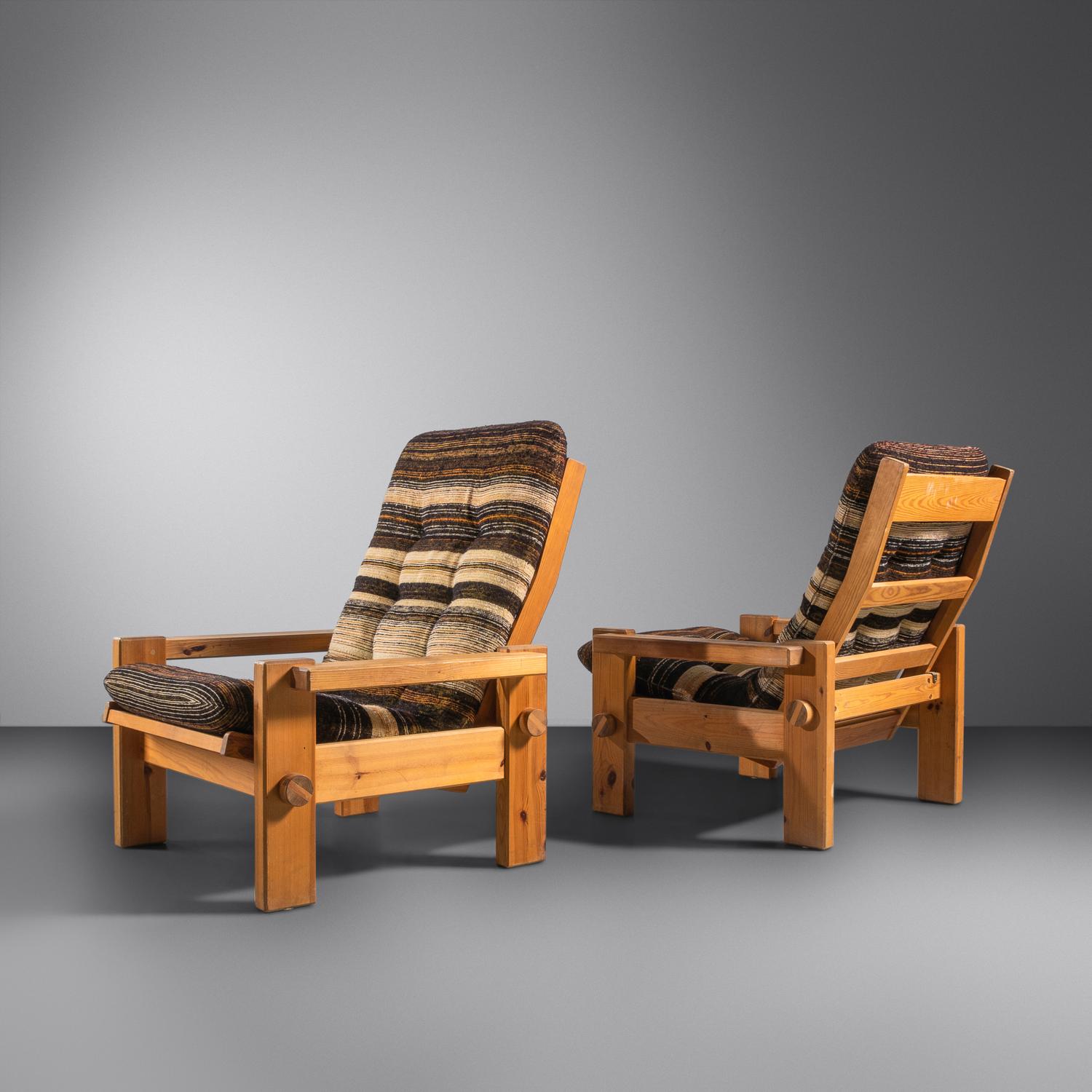 Pair of Lounge Chairs, c. 1970 Sweden