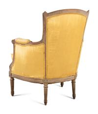 A Louis XVI Style Cerused Beechwood Bergere