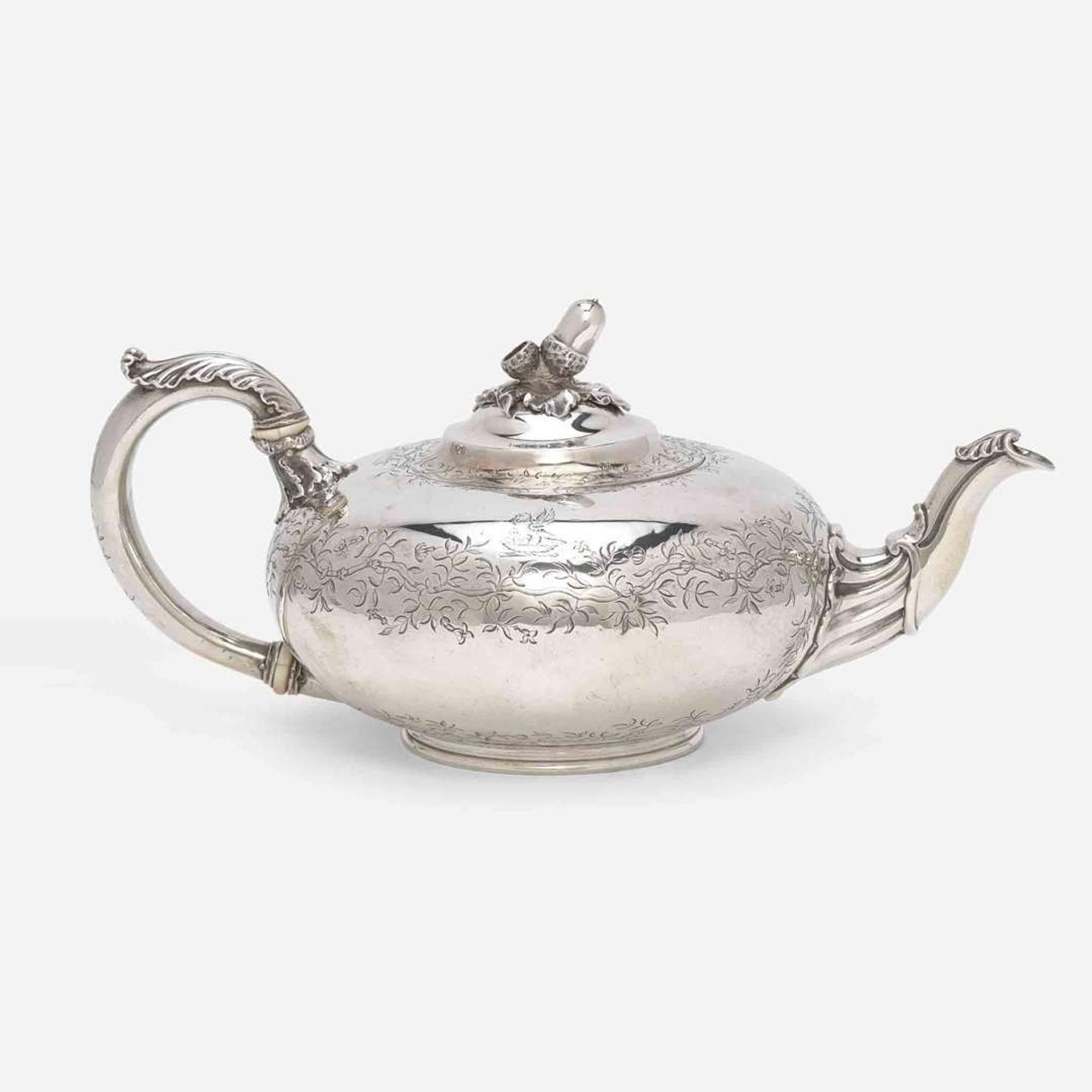 A William IV sterling silver teapot Paul Storr, London, 1831, retailed by Storr & Mortimer