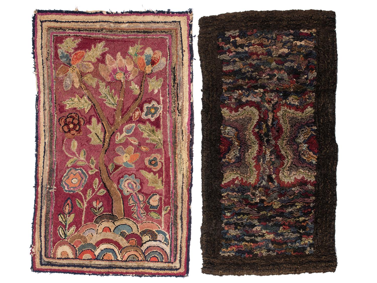 Two American Hooked Rugs