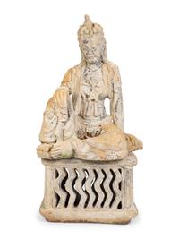A Southeast Asian Carved Stone Sculpture of Bodhisattva — 19TH/20TH CENTURY