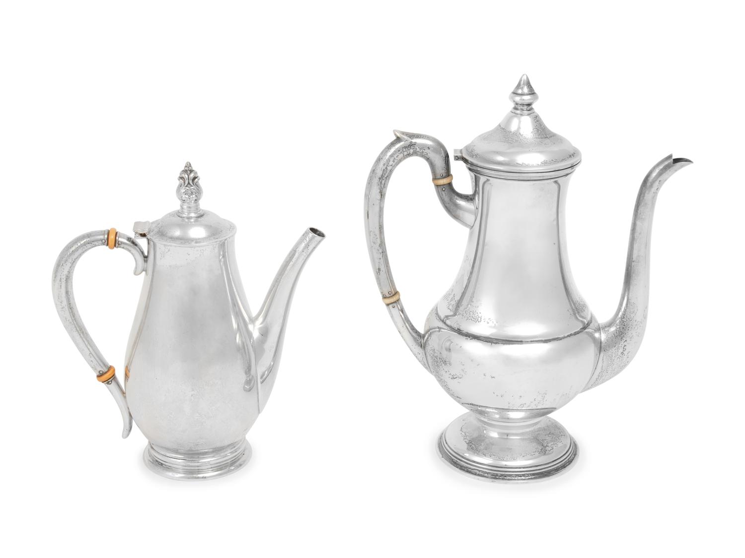 Two American Silver Teapots