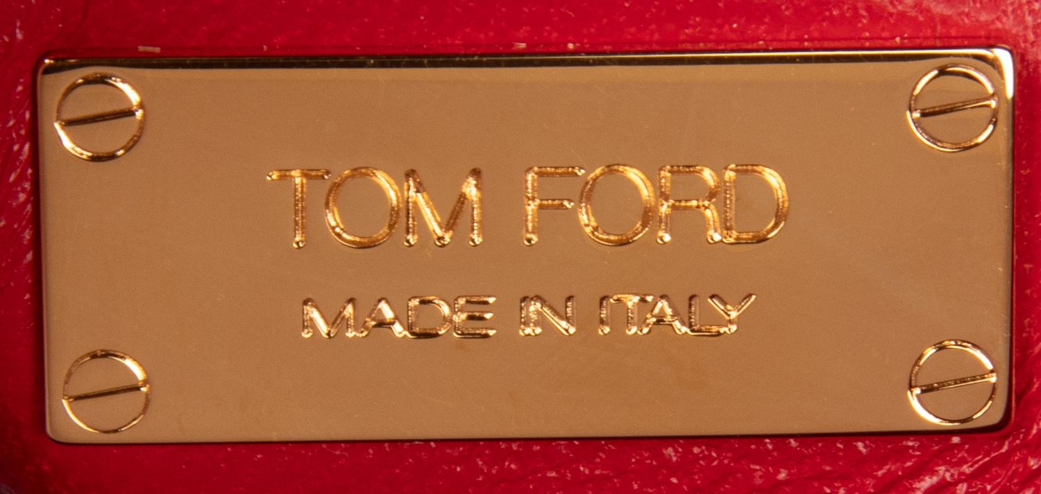 Tom Ford, Red Leather Zipper Tote