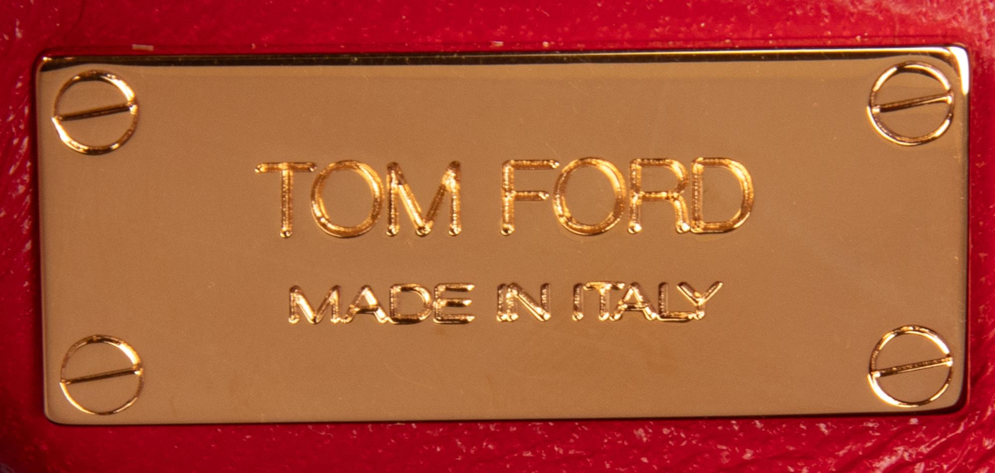 Tom Ford, Red Leather Zipper Tote