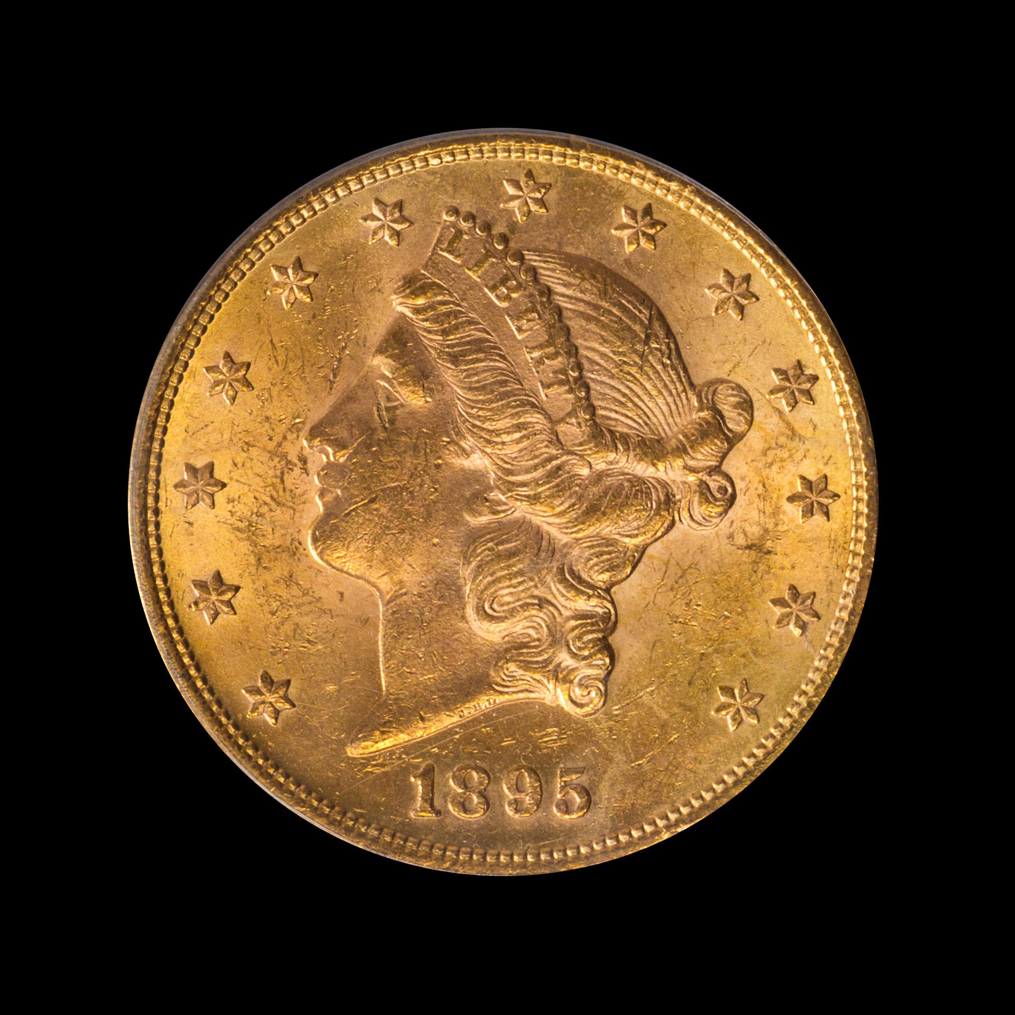 A United States 1895 Liberty Head $20 Gold Coin