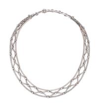 Stefan Hafner, Gold and Diamond 'Net' Collar Necklace