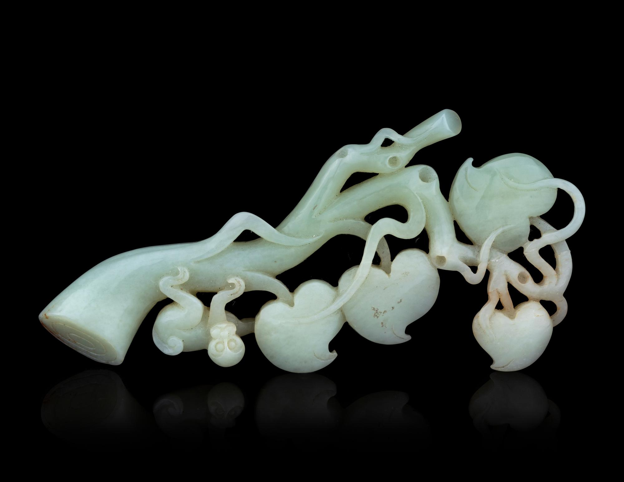 Three Chinese Celadon Jade Articles