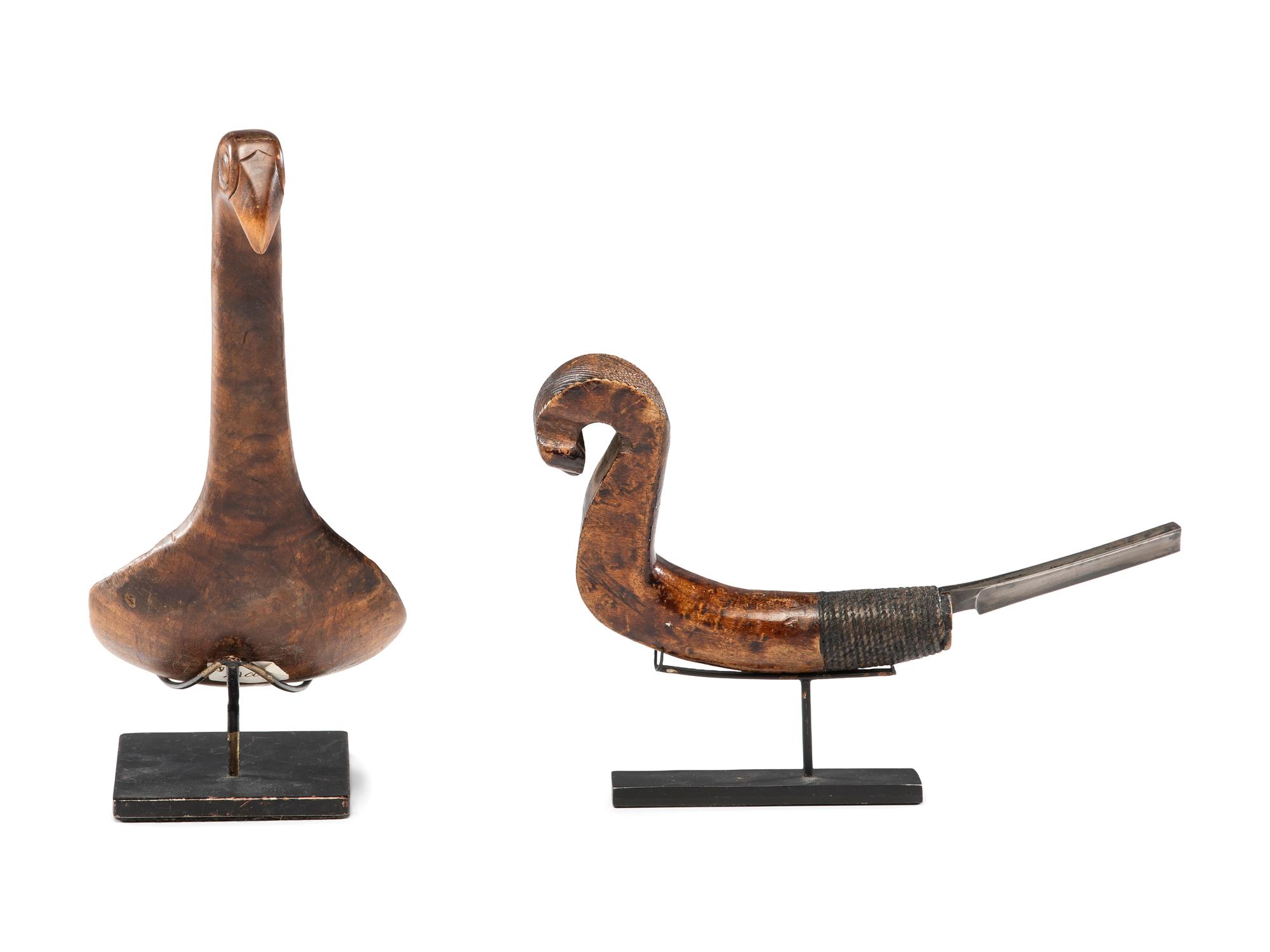 Eastern Woodlands Effigy Ladle and Crooked Knife