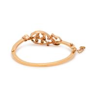 YELLOW GOLD AND DIAMOND BANGLE BRACELET