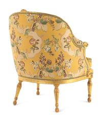 A George III Giltwood Bergère